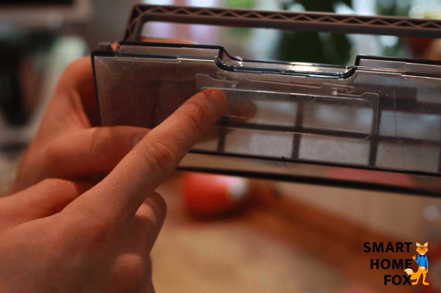 Staubrückhalteklappe des Ecovacs Deebot OZMO 950